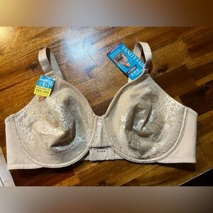 Vanity Fair Cream Full Coverage Bra with Underwire Support